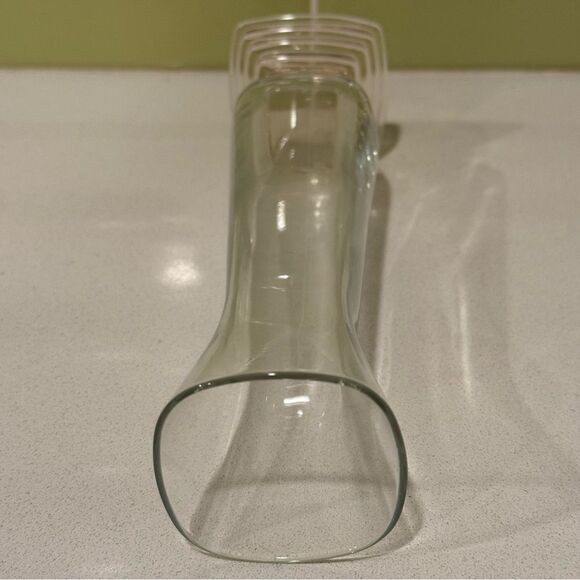 Bormioli Rocco Classic I Vase with a Blush Pyramid Art Deco Pedestal Base - Picture 5 of 8